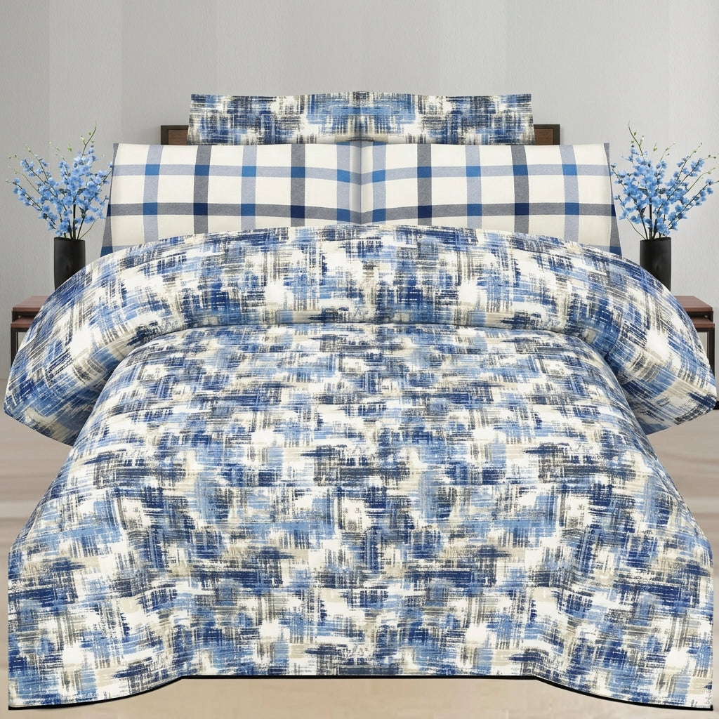 Cotton Printed King Bedsheet Set