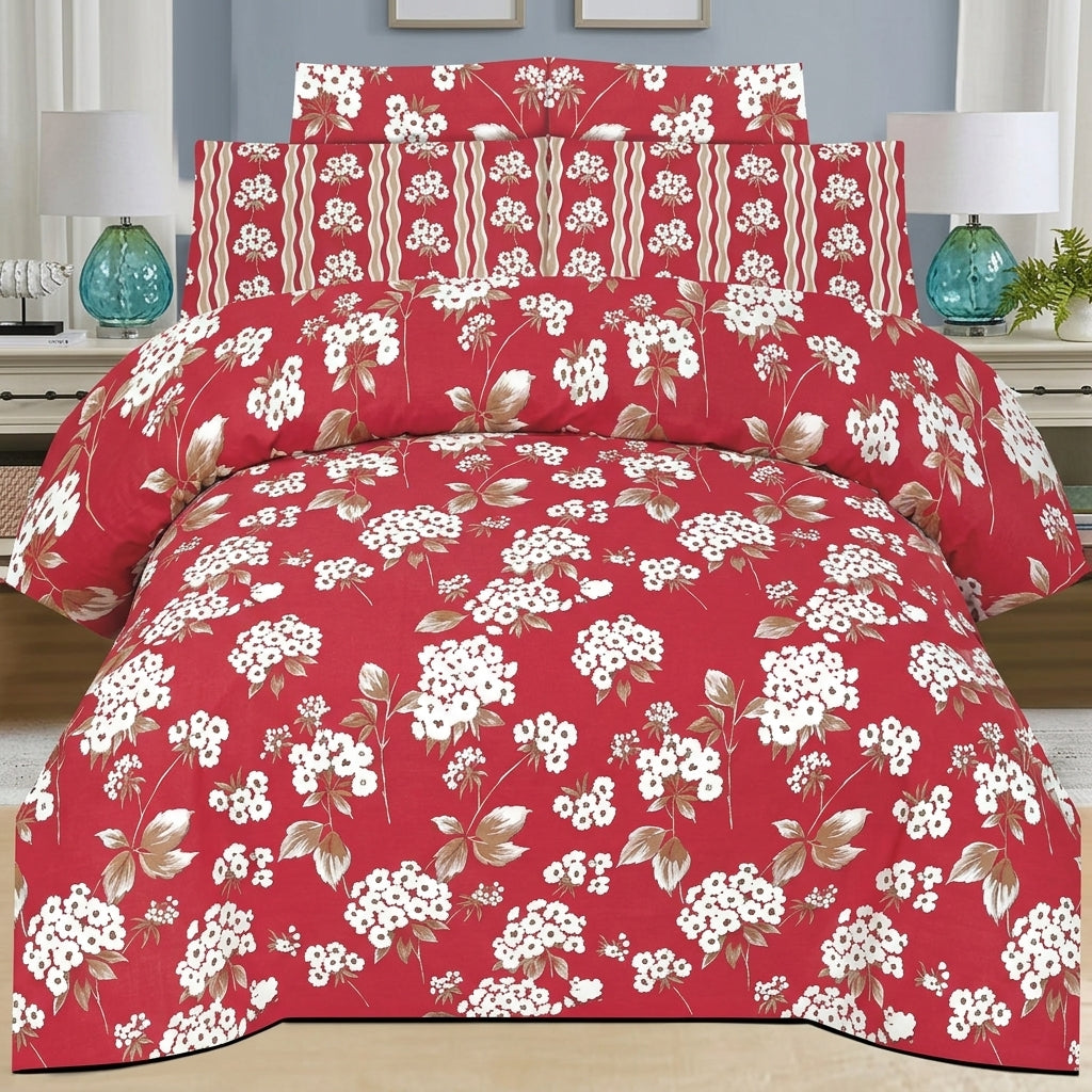 Cotton Printed King Bedsheet Set