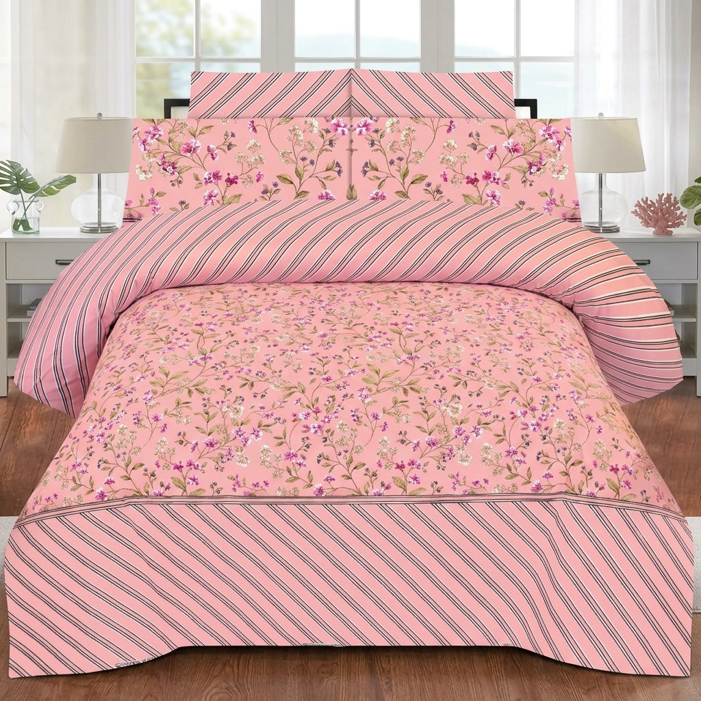 Cotton Printed King Bedsheet Set