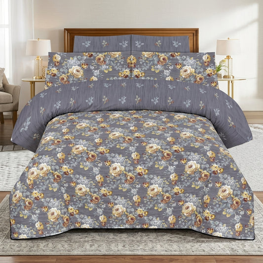 Cotton Printed King Bedsheet Set