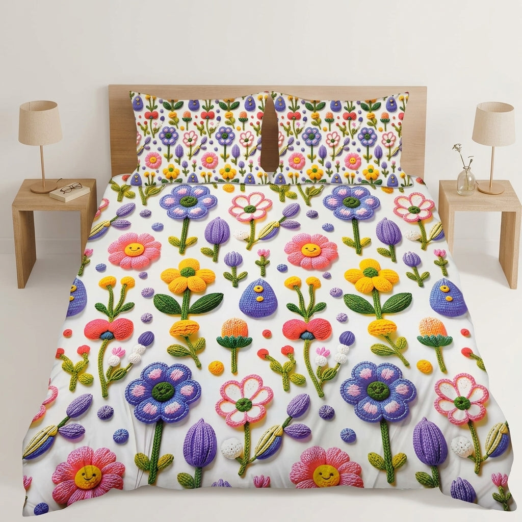 3D Digital Printed King Bedsheet Set