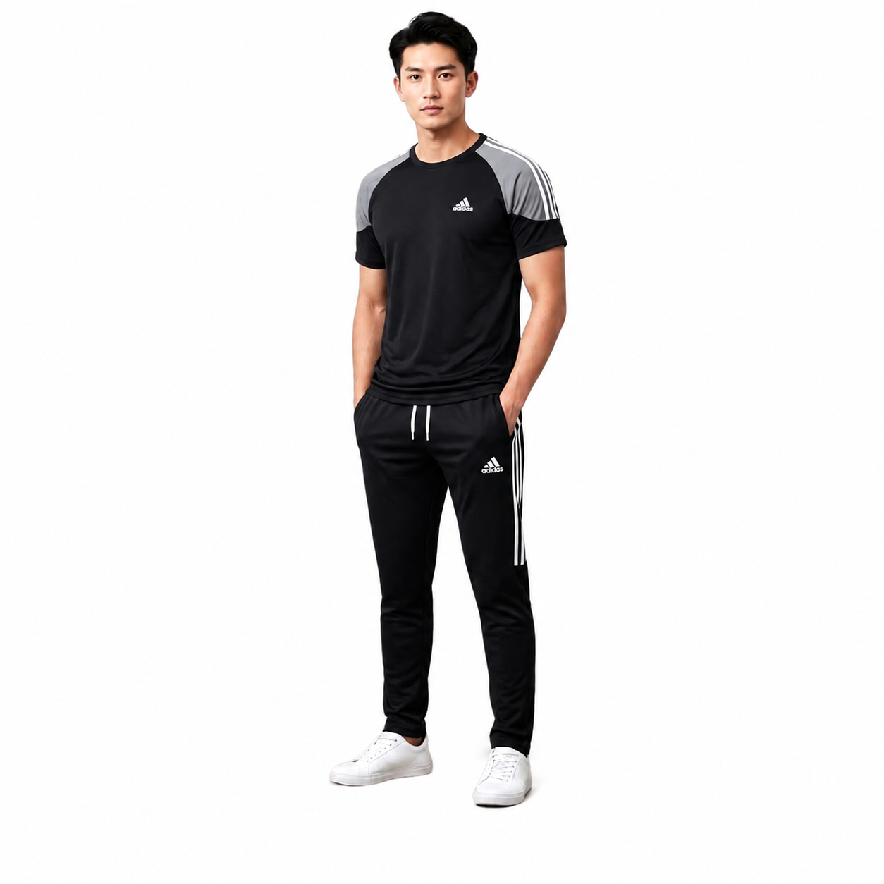 Men's Sports T-Shirt & Track Pants Set – Athletic Style
