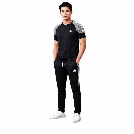 Men's Sports T-Shirt & Track Pants Set – Athletic Style