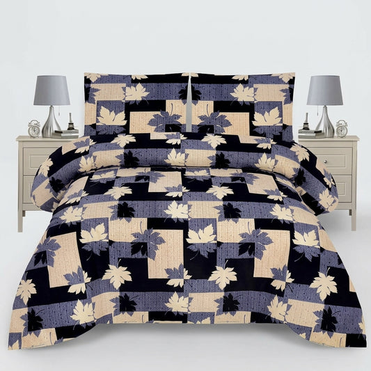 Crystal Printed King Bedsheet Set