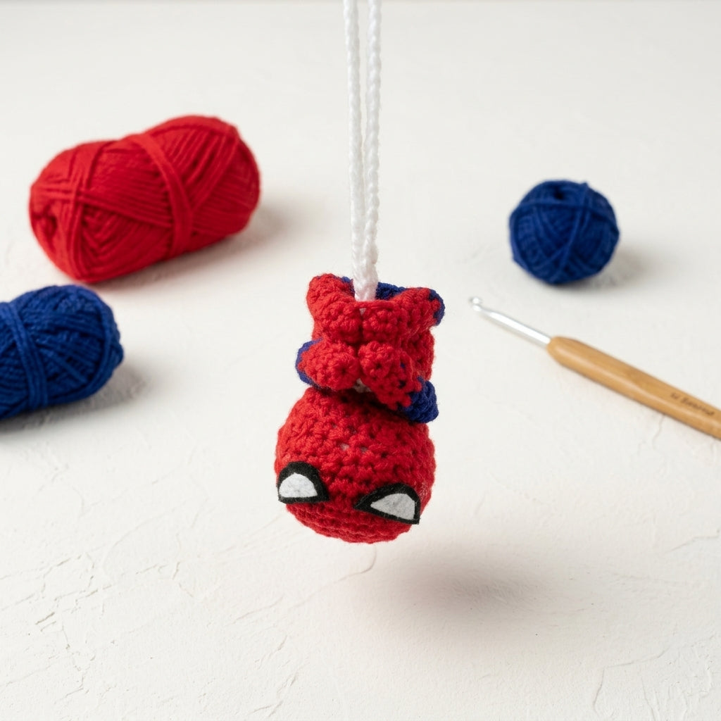 Crochet Superhero Hanging Charm
